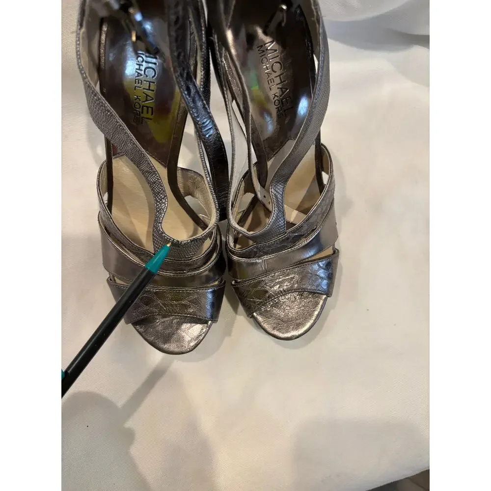 Michael Kors Platform Sandals High Heels Size 8 READ